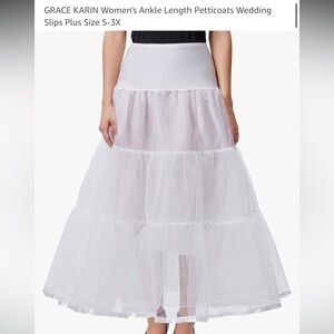White Tulle petticoat skirt